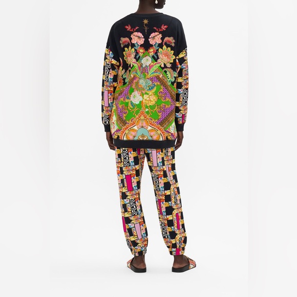 New! Camilla Multicolor Signora Milano Oversized Sweater 🖤 Small - Picture 5 of 16